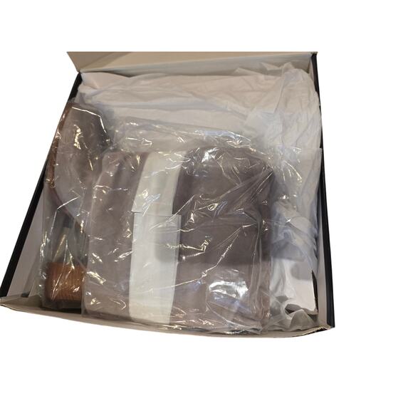 Nine West Women’s Domaey Stacked Block Heel Wide Calf Boots Size 12 Gray - Picture 2 of 3